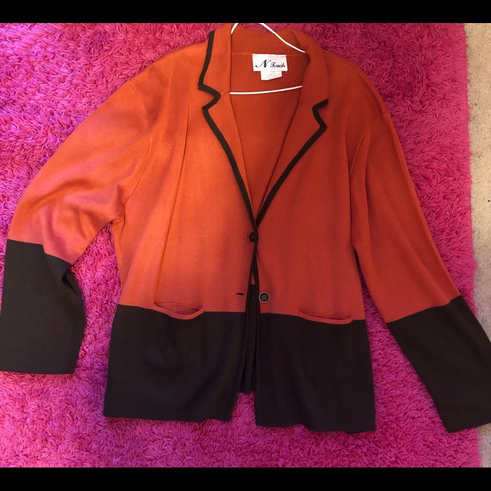 Orange and Brown Blazer